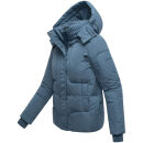 Navahoo Zauberlicht Damen Herbst Winter kurz Steppjacke N115 Dusty Blue Größe XL - Gr. 42