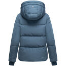 Navahoo Zauberlicht Damen Herbst Winter kurz Steppjacke N115 Dusty Blue Größe XL - Gr. 42