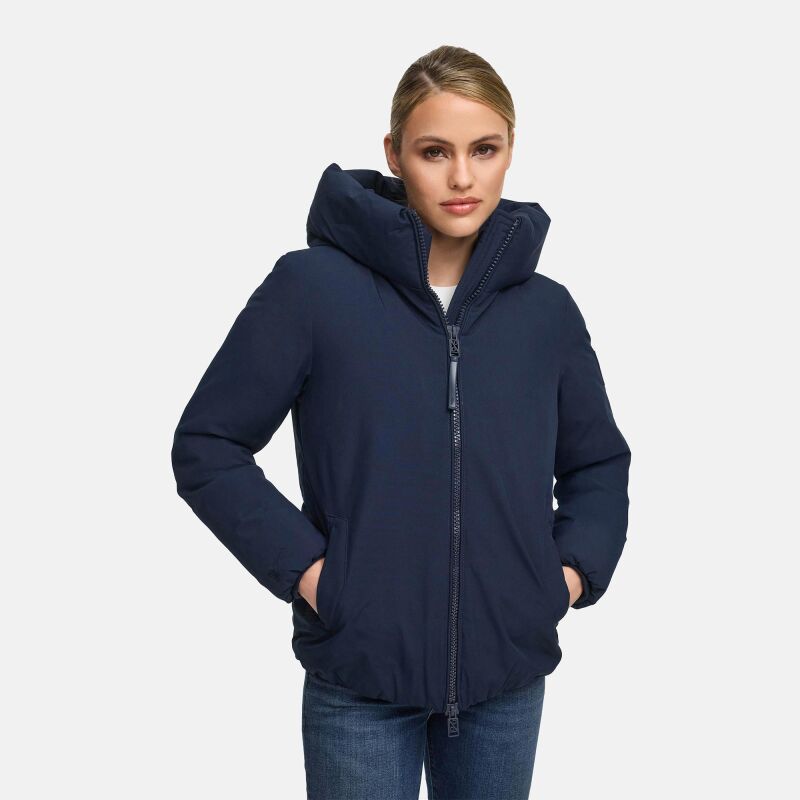 Navahoo Blütenlicht Damen Herbst Winter Jacke  N056 Navy Größe XXXL - Gr.46