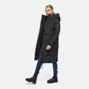 Marikoo Chumanii Damen Herbst Winter Steppmantel Parka lang N057 Schwarz Größe S - Gr.36