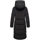 Marikoo Chumanii Damen Herbst Winter Steppmantel Parka lang N057 Schwarz Größe S - Gr.36