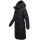 Marikoo Chumanii Damen Herbst Winter Steppmantel Parka lang N057 Schwarz Größe S - Gr.36