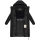 Marikoo Chumanii Damen Herbst Winter Steppmantel Parka lang N057 Schwarz Größe L - Gr.40