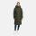 Marikoo Chumanii Damen Herbst Winter Steppmantel Parka lang N057 DarkOlive Größe XXXL - Gr.46