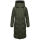 Marikoo Chumanii Damen Herbst Winter Steppmantel Parka lang N057 DarkOlive Größe XXXL - Gr.46