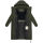 Marikoo Chumanii Damen Herbst Winter Steppmantel Parka lang N057 DarkOlive Größe XXXL - Gr.46