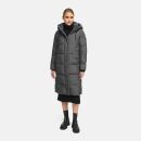 Marikoo Chumanii Damen Herbst Winter Steppmantel Parka lang N057 Anthracite Größe XS - Gr.34