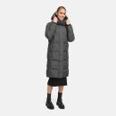 Marikoo Chumanii Damen Herbst Winter Steppmantel Parka lang N057 Anthracite Größe XS - Gr.34