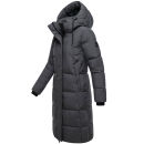 Marikoo Chumanii Damen Herbst Winter Steppmantel Parka lang N057 Anthracite Größe XS - Gr.34