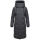 Marikoo Chumanii Damen Herbst Winter Steppmantel Parka lang N057 Anthracite Größe XS - Gr.34