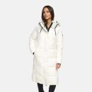 Marikoo Chumanii Damen Herbst Winter Steppmantel Parka lang N057 Offwhite Größe S - Gr.36