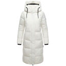 Marikoo Chumanii Damen Herbst Winter Steppmantel Parka lang N057 Offwhite Größe S - Gr.36