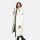 Marikoo Chumanii Damen Herbst Winter Steppmantel Parka lang N057 Offwhite Größe S - Gr.36