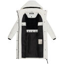 Marikoo Chumanii Damen Herbst Winter Steppmantel Parka lang N057 Offwhite Größe M - Gr.38