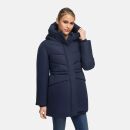 Marikoo Delilah Damen Herbst Winter Steppjacke N058 Navy-Größe XXL - Gr. 44