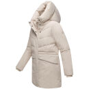 Marikoo Delilah Damen Herbst Winter Steppjacke N058 Cream-Größe S - Gr. 36
