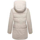 Marikoo Delilah Damen Herbst Winter Steppjacke N058 Cream-Größe S - Gr. 36