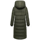 Navahoo Engelsfeder Damen Winter Parka Steppmantel N064 DarkOlive Größe XS - Gr.34