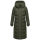 Navahoo Engelsfeder Damen Winter Parka Steppmantel N064 DarkOlive Größe XS - Gr.34
