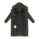Navahoo Engelsfeder Damen Winter Parka Steppmantel N064 DarkOlive Größe S - Gr.36