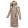Navahoo Engelsfeder Damen Winter Parka Steppmantel N064 TaupeGrey Größe L - Gr.40