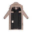 Navahoo Engelsfeder Damen Winter Parka Steppmantel N064 TaupeGrey Größe XL - Gr.42