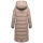 Navahoo Engelsfeder Damen Winter Parka Steppmantel N064 TaupeGrey Größe XL - Gr.42
