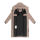 Navahoo Engelsfeder Damen Winter Parka Steppmantel N064 TaupeGrey Größe XL - Gr.42