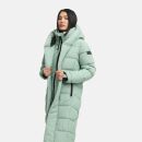 Navahoo Engelsfeder Damen Winter Parka Steppmantel N064 SmokeyMint Größe S - Gr.36