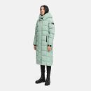 Navahoo Engelsfeder Damen Winter Parka Steppmantel N064 SmokeyMint Größe S - Gr.36