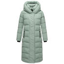 Navahoo Engelsfeder Damen Winter Parka Steppmantel N064 SmokeyMint Größe S - Gr.36