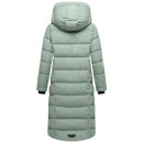Navahoo Engelsfeder Damen Winter Parka Steppmantel N064 SmokeyMint Größe S - Gr.36