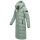 Navahoo Engelsfeder Damen Winter Parka Steppmantel N064 SmokeyMint Größe S - Gr.36