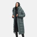 Navahoo Engelsfeder Damen Winter Parka Steppmantel N064 StoneGreen Größe S - Gr.36