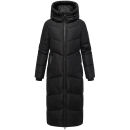 Marikoo Firella Damen Winter Steppmantel Winterjacke Parka N065 Schwarz-Größe L - Gr. 40