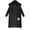 Marikoo Firella Damen Winter Steppmantel Winterjacke Parka N065 Schwarz-Größe L - Gr. 40