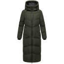 Marikoo Firella Damen Winter Steppmantel Winterjacke Parka N065 DarkOlive-Größe M - Gr. 38