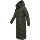 Marikoo Firella Damen Winter Steppmantel Winterjacke Parka N065 DarkOlive-Größe M - Gr. 38