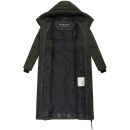 Marikoo Firella Damen Winter Steppmantel Winterjacke Parka N065 DarkOlive-Größe M - Gr. 38