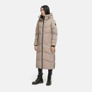 Marikoo Firella Damen Winter Steppmantel Winterjacke Parka N065 TaupeGrey-Größe M - Gr. 38