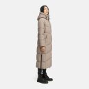 Marikoo Firella Damen Winter Steppmantel Winterjacke Parka N065 TaupeGrey-Größe M - Gr. 38