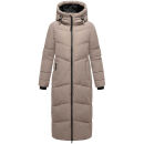 Marikoo Firella Damen Winter Steppmantel Winterjacke Parka N065 TaupeGrey-Größe M - Gr. 38