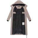 Marikoo Firella Damen Winter Steppmantel Winterjacke Parka N065 TaupeGrey-Größe M - Gr. 38