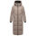 Marikoo Firella Damen Winter Steppmantel Winterjacke Parka N065 TaupeGrey-Größe M - Gr. 38