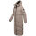 Marikoo Firella Damen Winter Steppmantel Winterjacke Parka N065 TaupeGrey-Größe M - Gr. 38