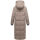 Marikoo Firella Damen Winter Steppmantel Winterjacke Parka N065 TaupeGrey-Größe M - Gr. 38