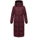 Marikoo Firella Damen Winter Steppmantel Winterjacke Parka N065 Wine-Größe S - Gr. 36