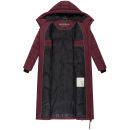 Marikoo Firella Damen Winter Steppmantel Winterjacke Parka N065 Wine-Größe S - Gr. 36