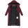 Marikoo Firella Damen Winter Steppmantel Winterjacke Parka N065 Wine-Größe M - Gr. 38