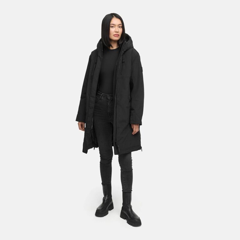 Navahoo Hageltanz Damen Winterjacke Parka N070 Schwarz-Größe S - Gr. 36